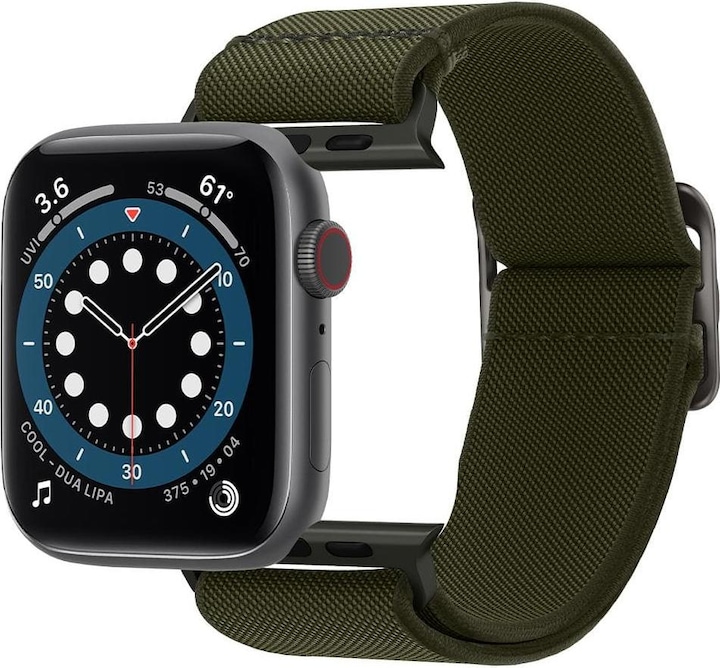 Image du produit Spigen Bande Fit Lite pour Apple Watch Series 42, 44, 45, 49 mm - kaki (42 mm, 44 mm, 45 mm, 49 mm, Nylon, Apple Watch Series 2, Apple Watch Series 3, Apple Watch Series 4, Apple Watch Series 5, Apple Watch Series 6, Apple Watch Series 7, Apple Watch SE, Apple Watch Ultra, Apple Watch Ultra 2)