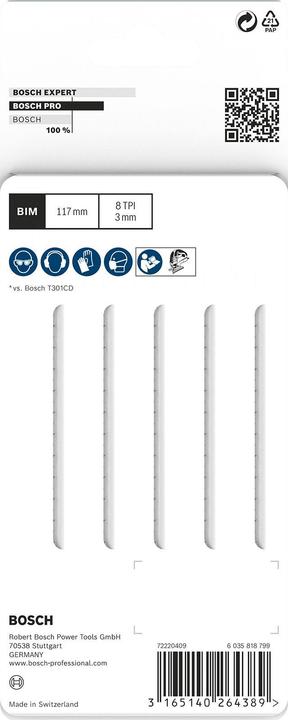 Produktbild Bosch Professional Zubehör T301CDF Stichsägeblatt