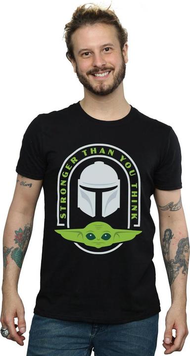 Immagine prodotto Star Wars The Mandalorian Stronger Than You Think Maglietta Uomo (XXL)