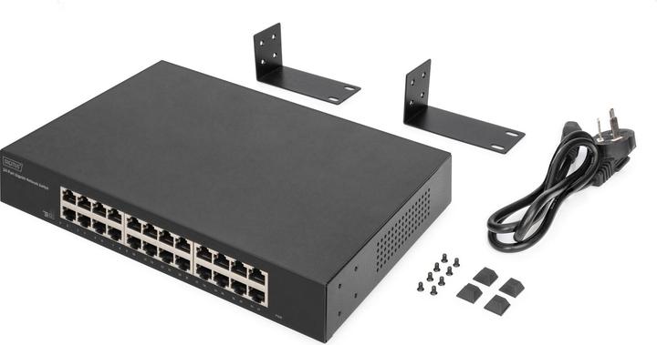 Image du produit Digitus Commutateur Gigabit 24 ports, 19 pouces, non administrable (24 ports)
