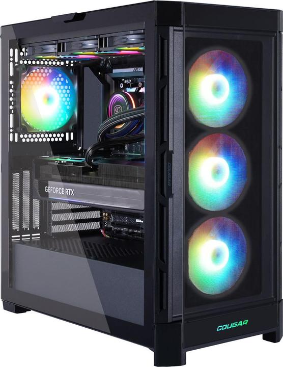 Hyrican COUGAR DUOFACE PRO BK 7657 Ryzen 7 9700X WAK 32GB DDR5 1TB SSD RTX 5070Ti (AMD Ryzen 7 9700X, 32 GB, 1000 GB, GeForce RTX 5070 Ti)