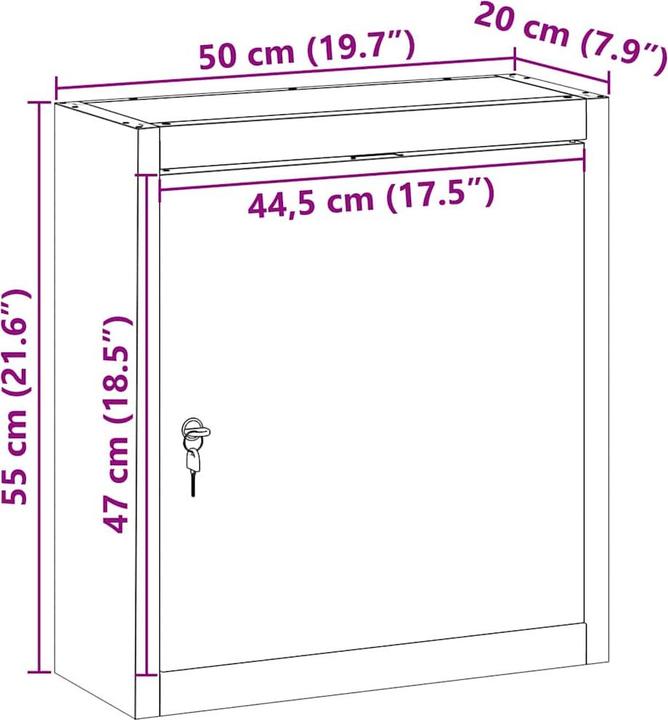 Produktbild vidaXL Werkzeugschrank (20 cm, 55 cm)