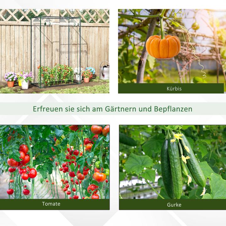 Produktbild Outsunny Foliengewächshaus mit Tür