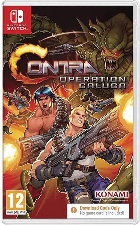 Actual product image Konami Contra: Operation Galuga (Code in a Box) /Switch (Switch, Switch Lite, Switch OLED, EN)