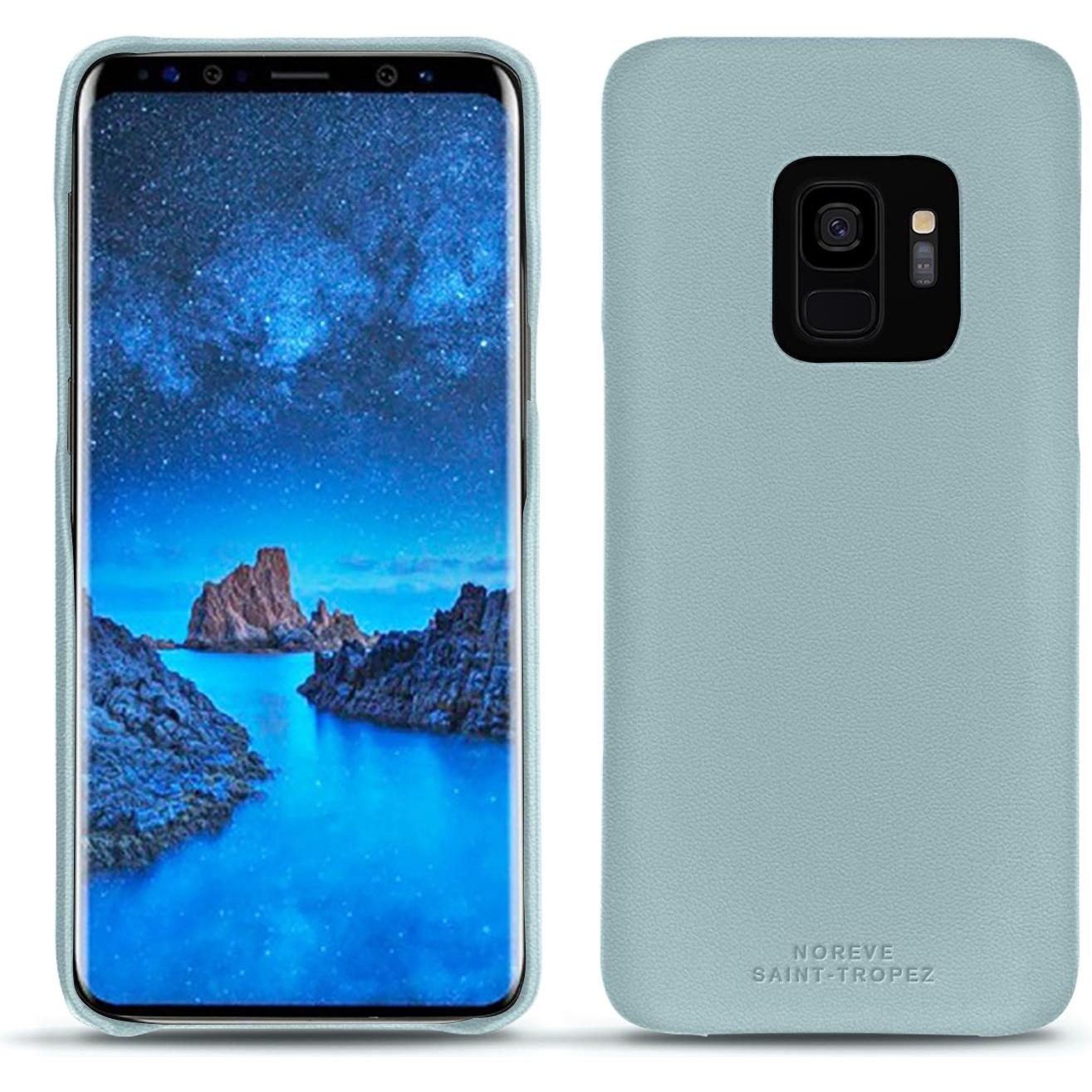 Noreve Lederschutzhülle (Samsung Galaxy S9), Smartphone Hülle, Blau