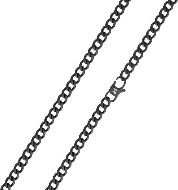 Produktbild K12 - Black Cuban Chain - 6 mm (ohne Messing, Chirurgenstahl 316L)