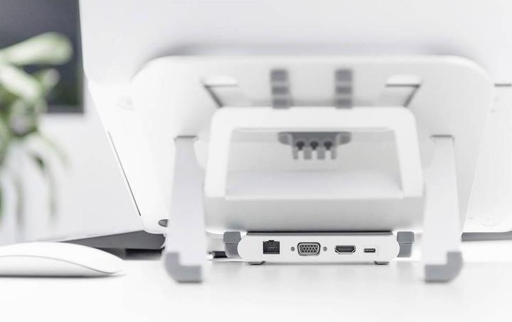 Immagine prodotto Digitus Supporto variabile per notebook con docking station USB-C™ integrata, 8 porte (USB-C, 8 porte)