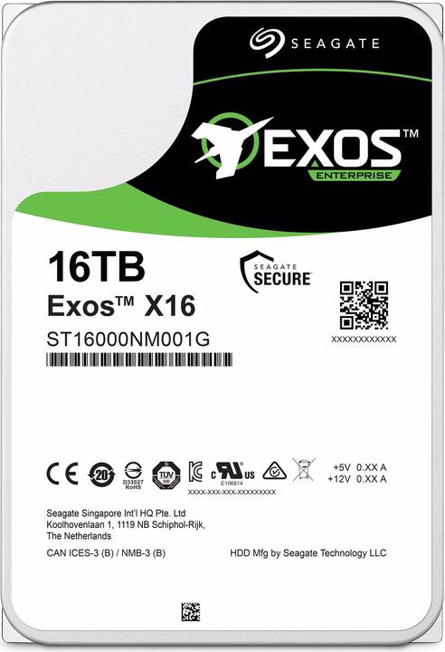 Produktbild Seagate Exos X16 (16 TB, 3.5", CMR)