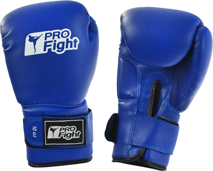 Actual product image Pro Fight Blue Boxing Gloves PVC (12) (12)