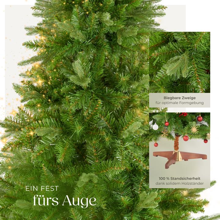 Produktbild tectake Künstlicher Weihnachtsbaum Cupid, Spritzgussnadeln (220 cm)