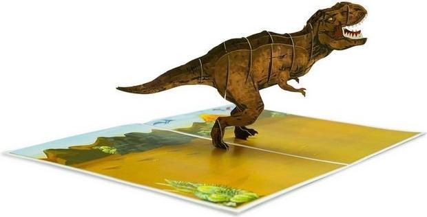 Produktbild MU Classic 3D Pop-Up Grusskarte T-Rex (1 Stk.)