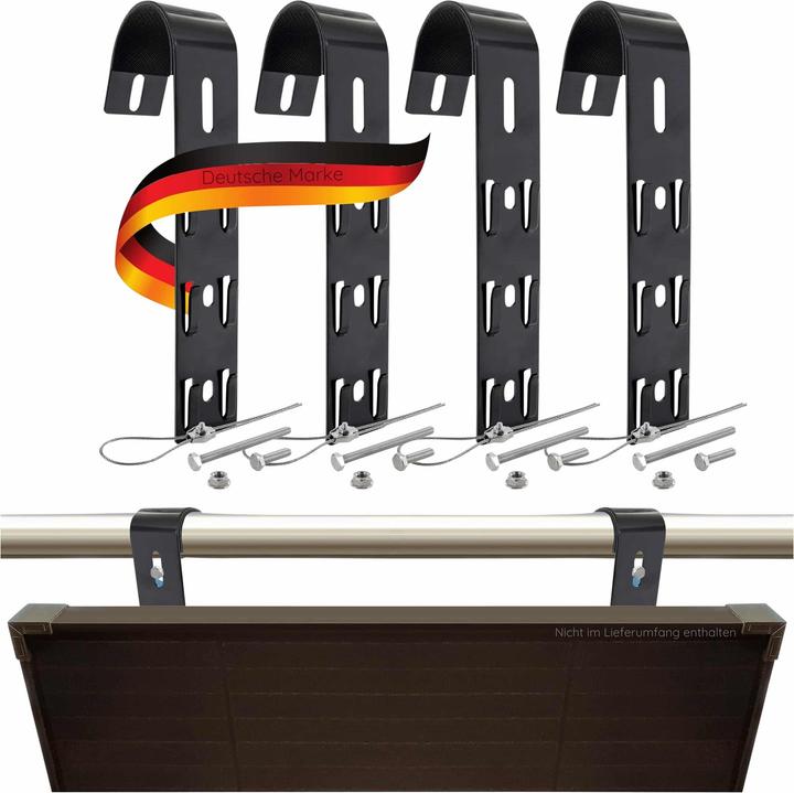 Actual product image Schwaiger Solar module mounting set Terrain bracket set of 4 (Solar system mounting material)