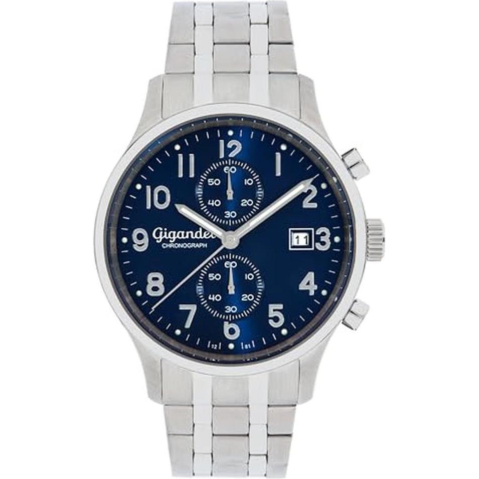 Gigandet, Orologio da polso, Elegante Chronographenuhr mit Stoppfunktion und 50 m Wasserdicht, Blu, (Cronografo)