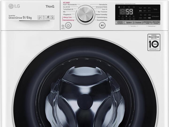Actual product image LG V5WD96H1 Washer Dryer Freestanding Front Loader E