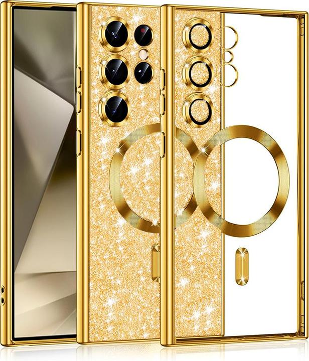 Image du produit Techsuit - Luxury Glitter MagSafe - Samsung Galaxy S24 Ultra - Gold (Samsung Galaxy S24 Ultra)