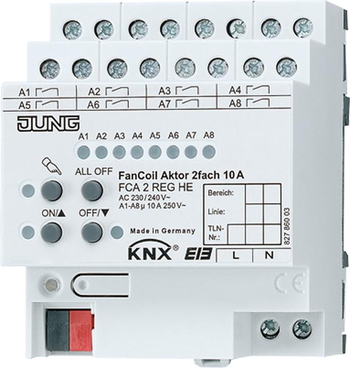 JUNG EIB-Heizungsaktor 8f REG, 4TE FCA2REGHE - kaufen bei Galaxus