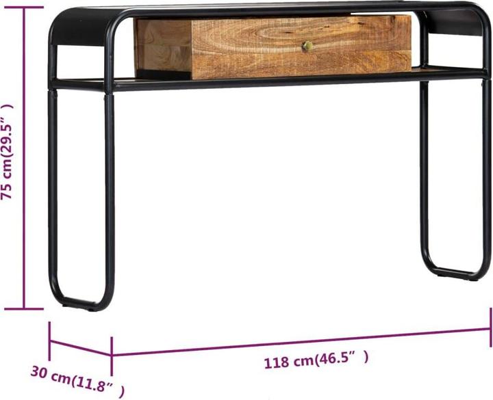 Image du produit vidaXL Konsolentisch (30 x 118 x 75 cm)