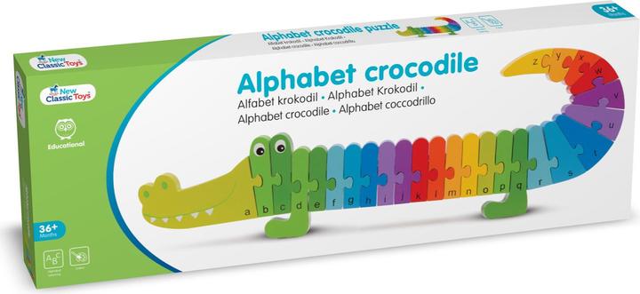 Actual product image New Classic Toys Alphabet Puzzle - Crocodile (26 pieces)