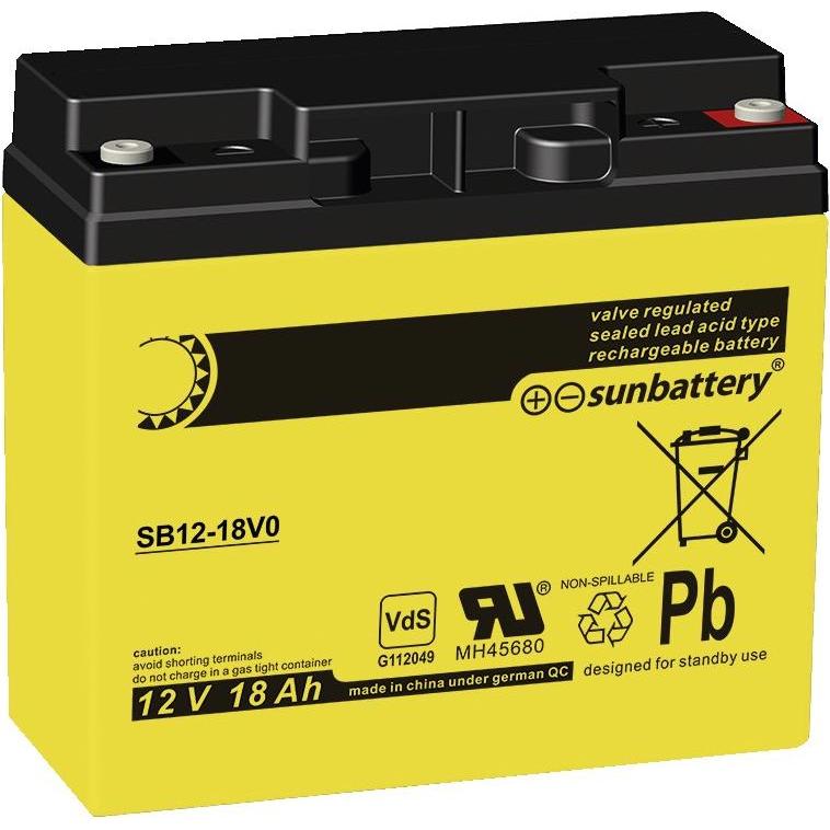 Abus VdS Akkumulator 12 V 18 AhBT2190BT2190 (1 Stk., 18000 mAh), Batterien + Akkus