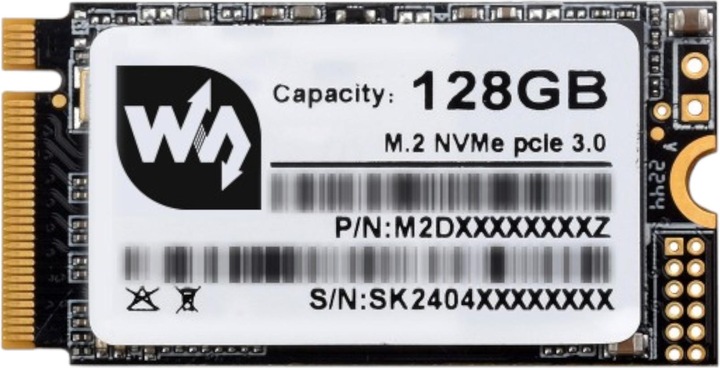 WaveShare 128GB SSD M.2 NVME 2242 Speicher (128 GB, M.2 2242)