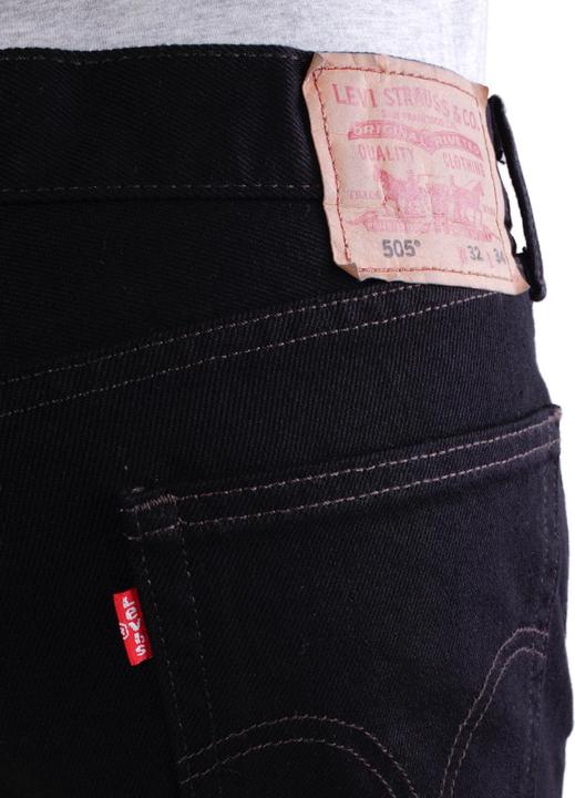 Actual product image Levis 505 jeans black/black (zip) (W32/L32)