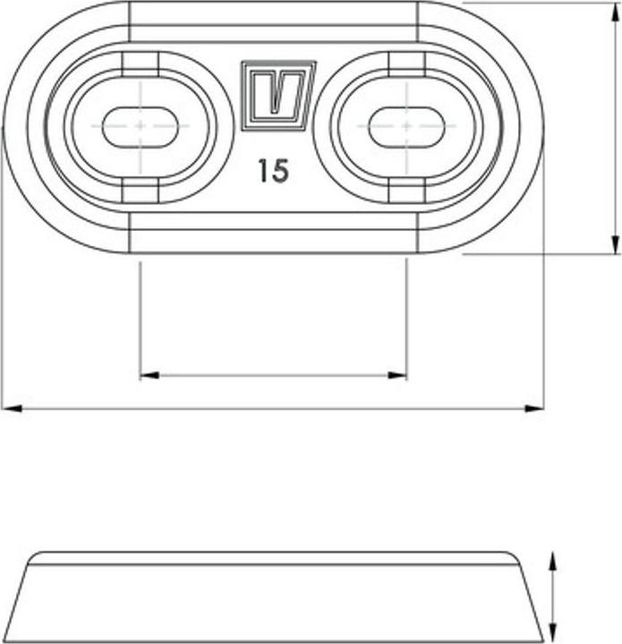 Image du produit Novaliv Anode de coque Vetus type-15C