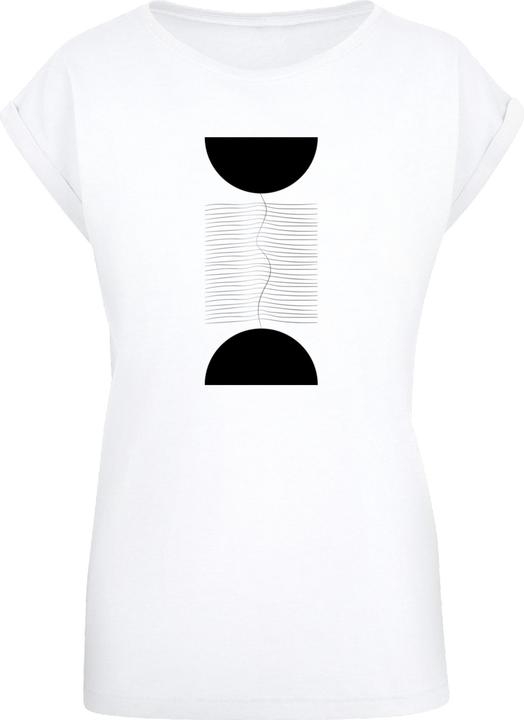Produktbild Merchcode Ladies Abstract Lines Extended Shoulder Tee - 171741 (S)
