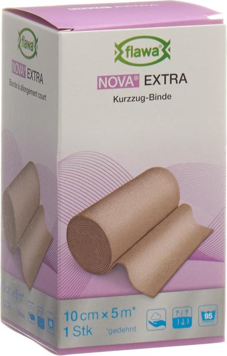 Produktbild Flawa Kurzzugbinde 10cmx5m hautfarbig