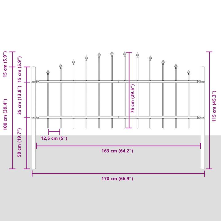 Produktbild vidaXL Gartenbarriere