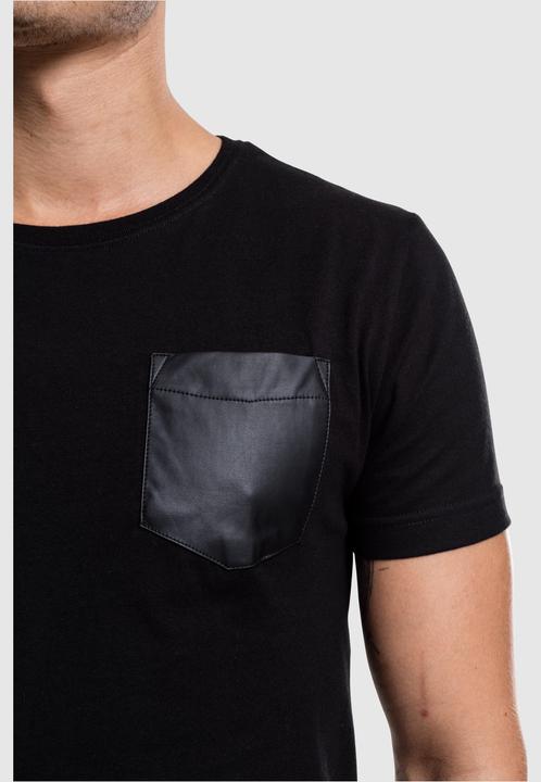 Produktbild Urban Classics Synthetic Leather Pocket Tee (S)