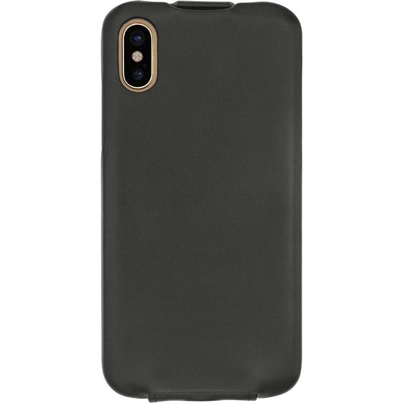 Thumbnail - Noreve Lederschutzhülle vertikal (Apple iPhone X), Smartphone Hülle, Schwarz