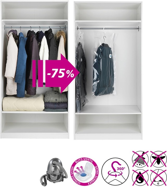 Image du produit Wenko Sac à vêtements peu encombrant