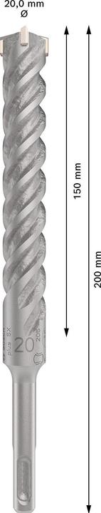 Actual product image Bosch Zubehör PRO SDS plus-5X hammer drill bit, 20 x 150 x 200 mm (up to 20 millimetres)