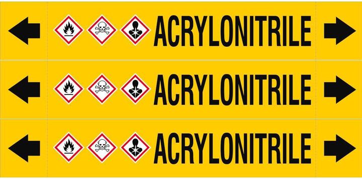 Energie-Label Brady ASME - Rohrmarkierer - Acrylonitrile