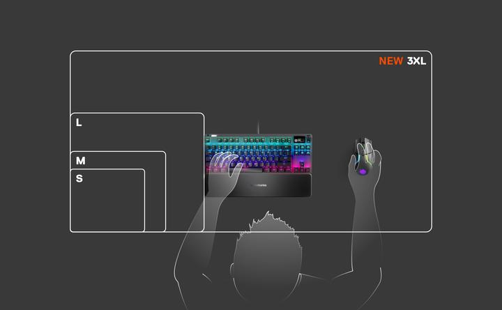 Immagine prodotto SteelSeries Tappetino per mouse QcK - 3XL (Largamente)