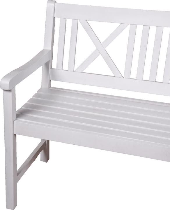 Produktbild Garden Pleasure Gartenbank Malmö 985068 weiss Holz 154,0 cm