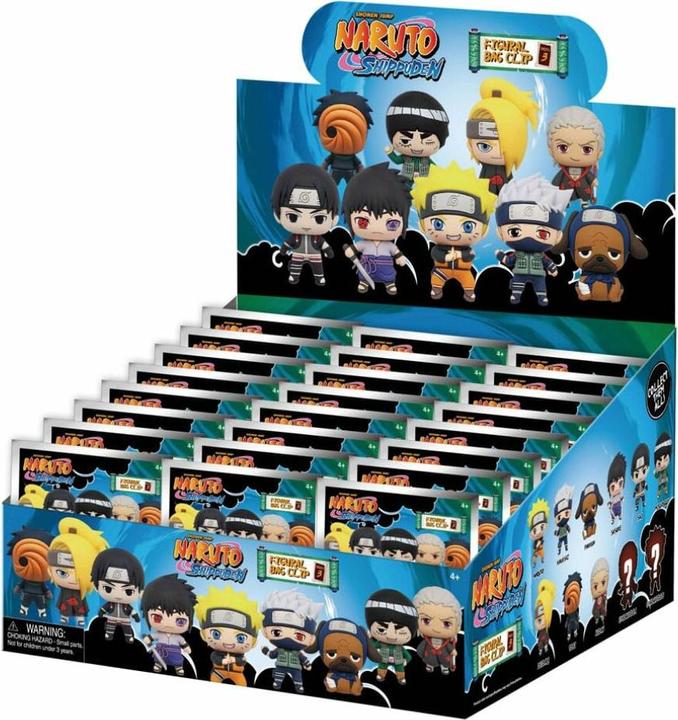 Actual product image Monogram Int. Naruto Shippuden PVC bag tags Series 3 Display (24)