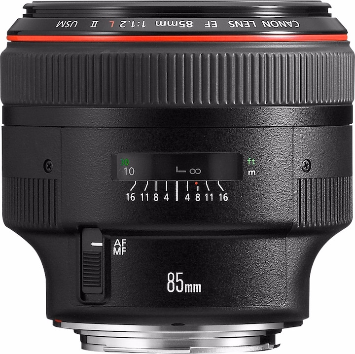 Canon EF 85mm f/1.2L II USM (Canon EF, Full-frame)