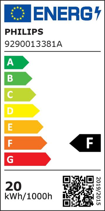 Energie-Label Philips weiss (G13, 19.50 W, 2000 lm, 4 x, F)