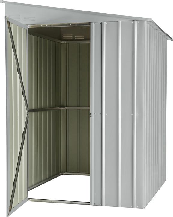 Produktbild Globel Gerätehaus 6x5 LeanTo 171x144 cm silber