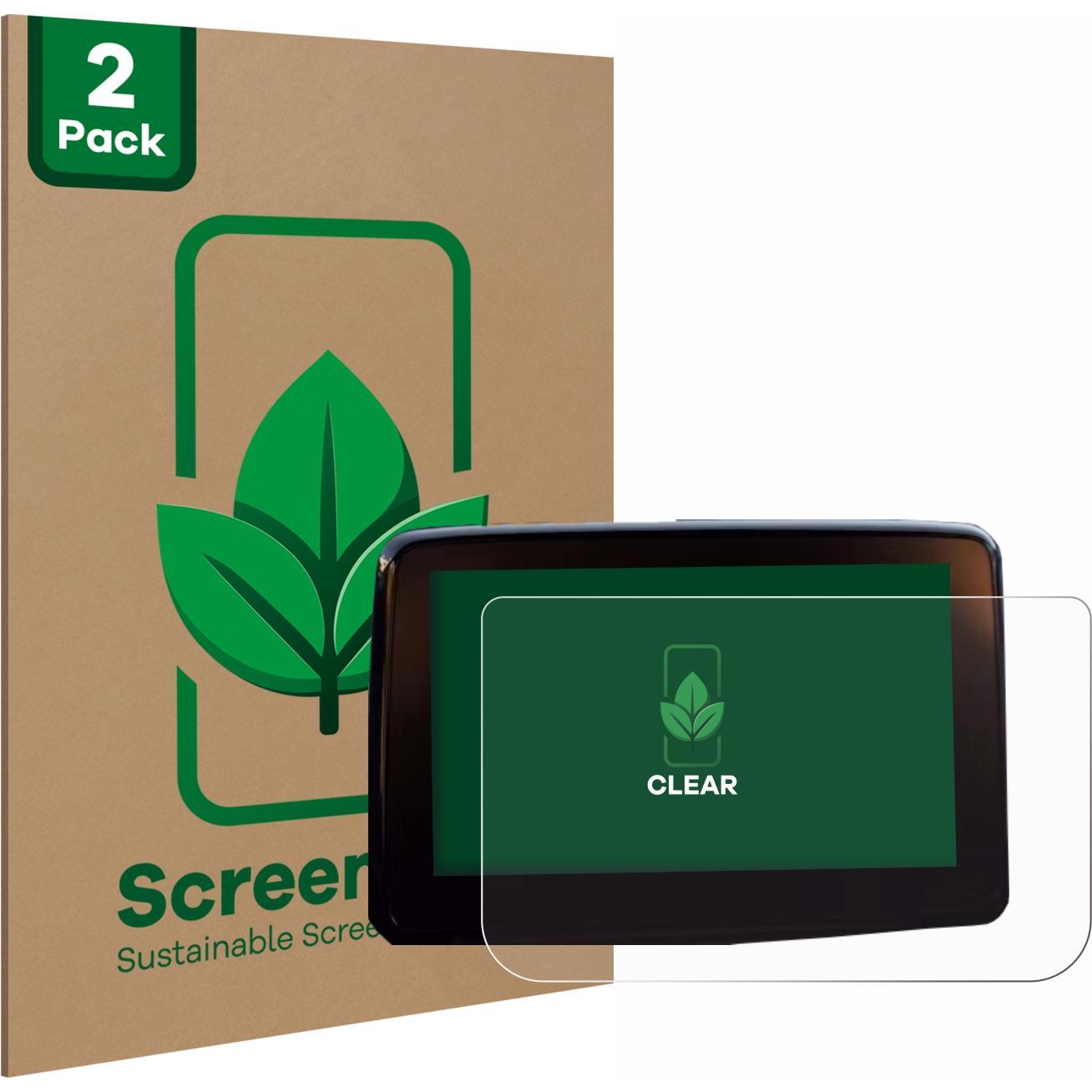 ScreenLeaf, Fahrzeug Navigation Zubehör, Schutzfolie nachhaltiger Displayschutz Displayschutzfolie Folie Klar Transparen...