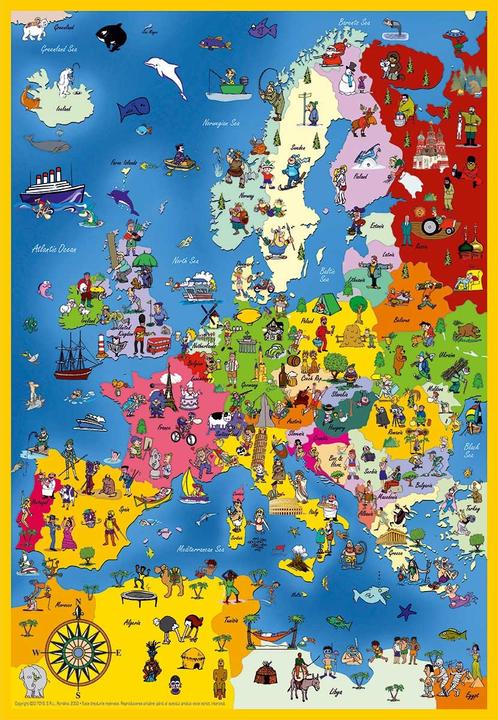 Produktbild D-Toys Puzzle Karte von Afrika 240 Teile (240 Teile)