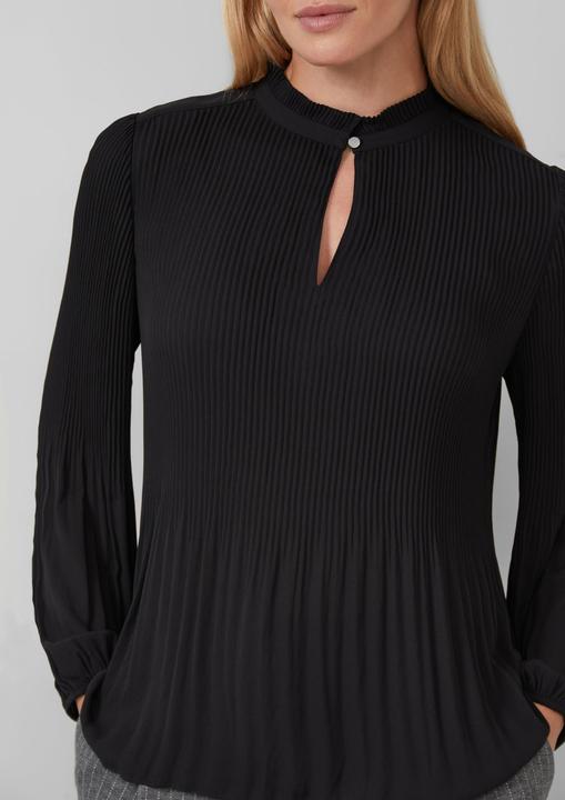 Immagine prodotto s.Oliver Bluse Plissierte Bluse aus Crêpe mit Stehkragen (48)