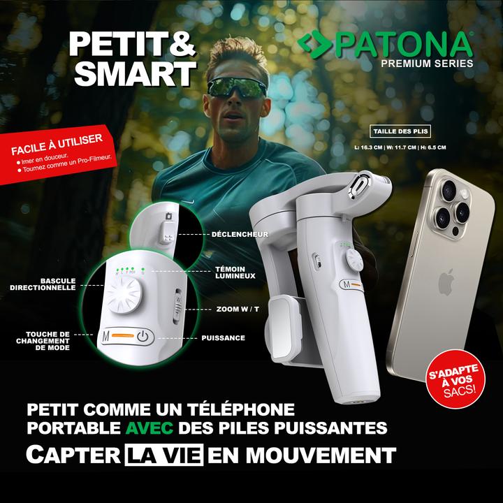 Actual product image Patona 3-axis gimbal smartphone (Smartphone)