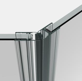 Actual product image Pauli+Sohn Magnetic shower door seal 135