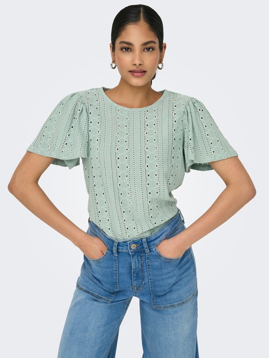 Produktbild Only Normal geschnitten Rundhals Voluminöser Armschnitt Top Top (XL)