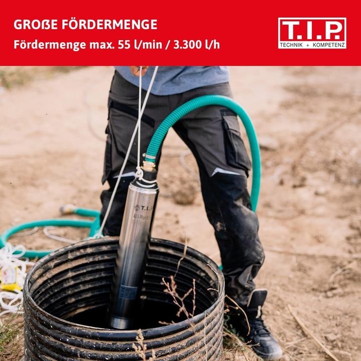 Image du produit TIP Pumpen Pompe pour puits profonds AJ 4 Plus 55/50 (Pompe de jardin)