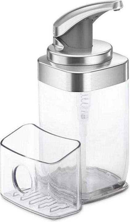 Image du produit Simplehuman Distributeur de savon avec caddy 650 ml, argent/transparent
