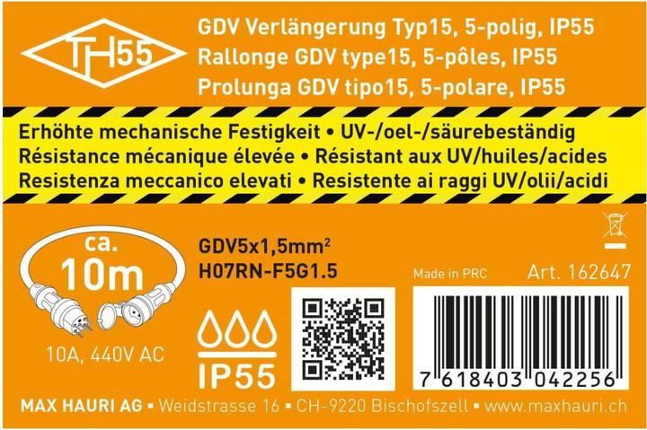 Produktbild Max Hauri Kabel (10 m, Typ 15)