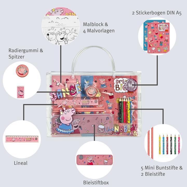 Produktbild Undercover PVC Tasche Motiv Peppa Pig mehrfarbig